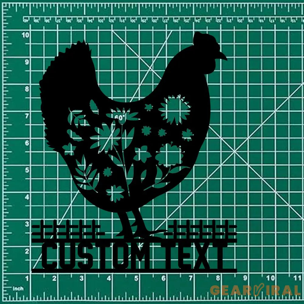 Chicken Family Name Farm Metal Sign - Wall Farm Decor - Personalize Farm Home Sign - Metal Farm Family Name - Garden