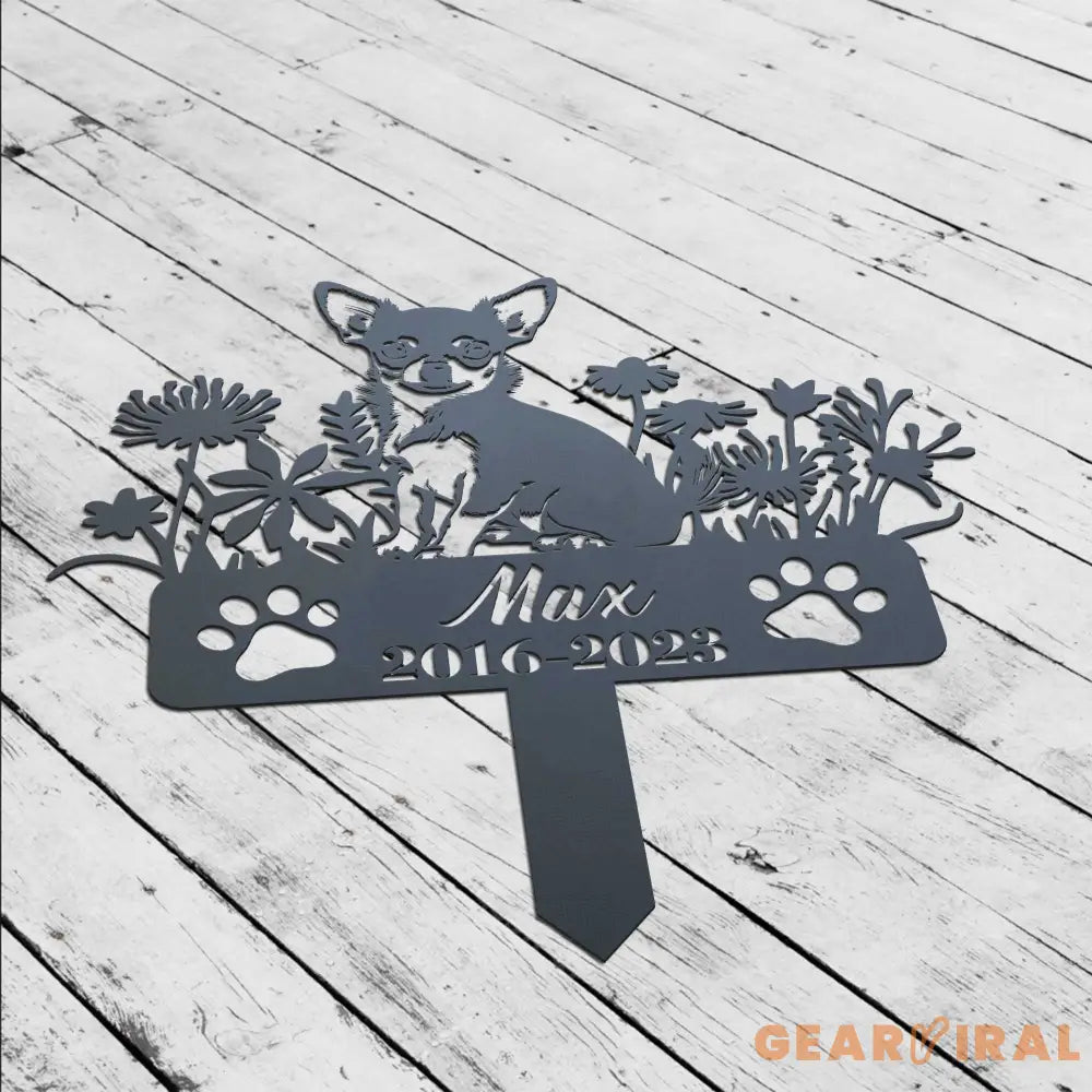 Chihuahua Memorial Stake Sign Personalized - Chihuahua Pet Grave Markers Sign - Sign With Stake - Pet Loss Gift