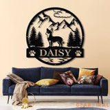 Chihuahua Metal Sign Custom Dog Name Sign Dog Memorial Gift Chihuahua Wall Decor Dog Lovers Wall Art Pet Lover Gift Dog