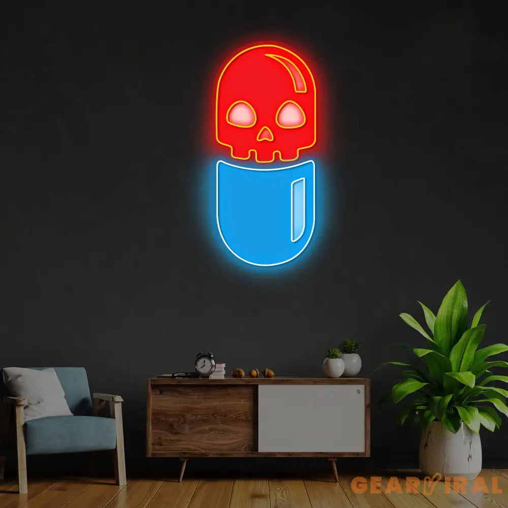 ’Chill Pill’ Neon x Acrylic Artwork