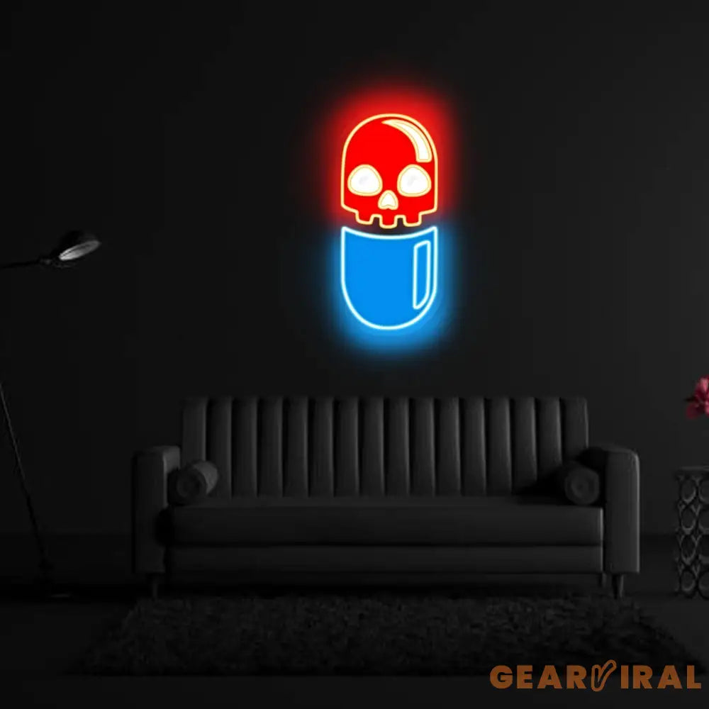 ’Chill Pill’ Neon x Acrylic Artwork