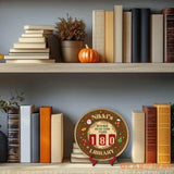 Christmas Book Tracker Sign, Holiday Reading Goal Counter, Custom Name Library Decor, Book Lover Gift, Festive Reading Display