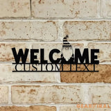 Christmas Custom Name Metal Sign Name Sign Personalized Split Letter Last Name Halloween Sign,Outdoor Door Monogram