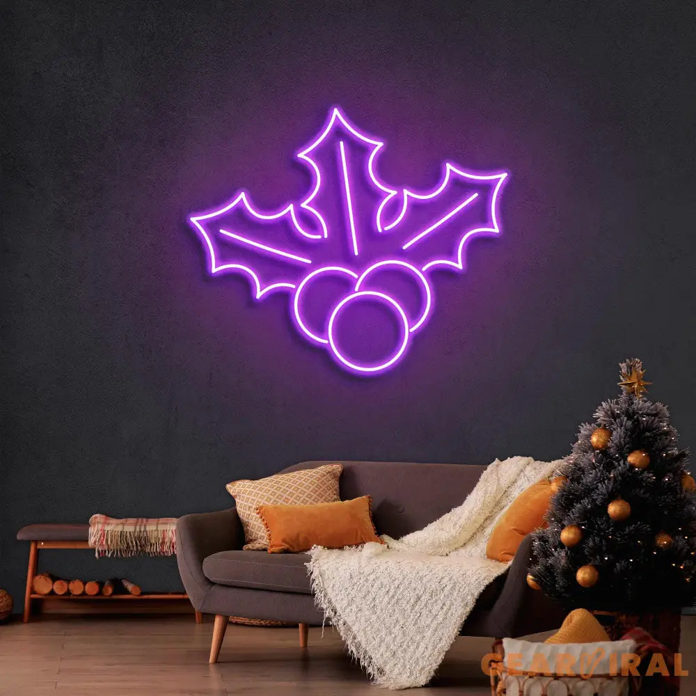 Christmas Holly Flex Neon Sign
