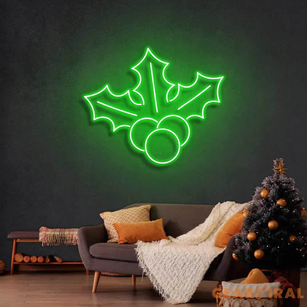 Christmas Holly Flex Neon Sign