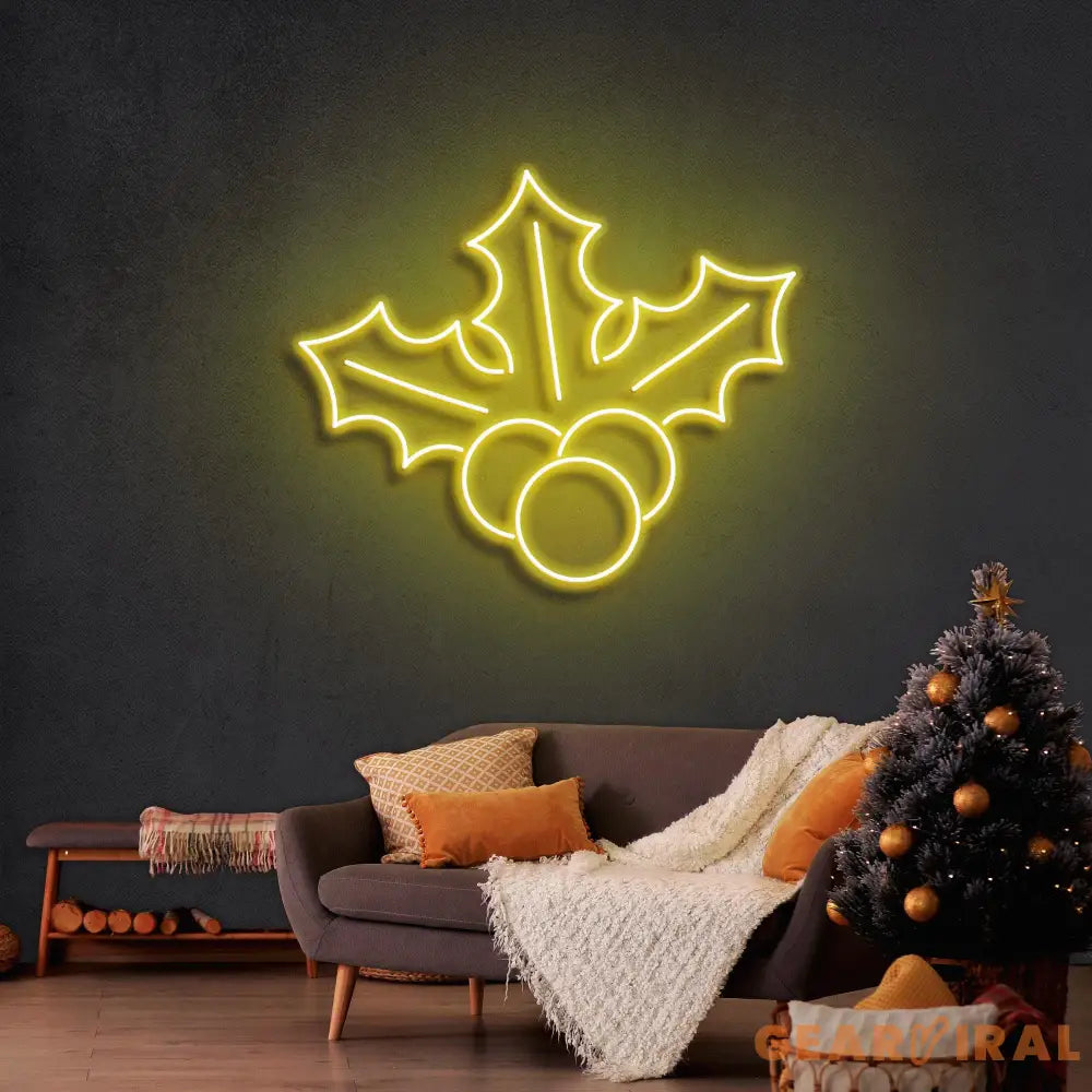 Christmas Holly Flex Neon Sign