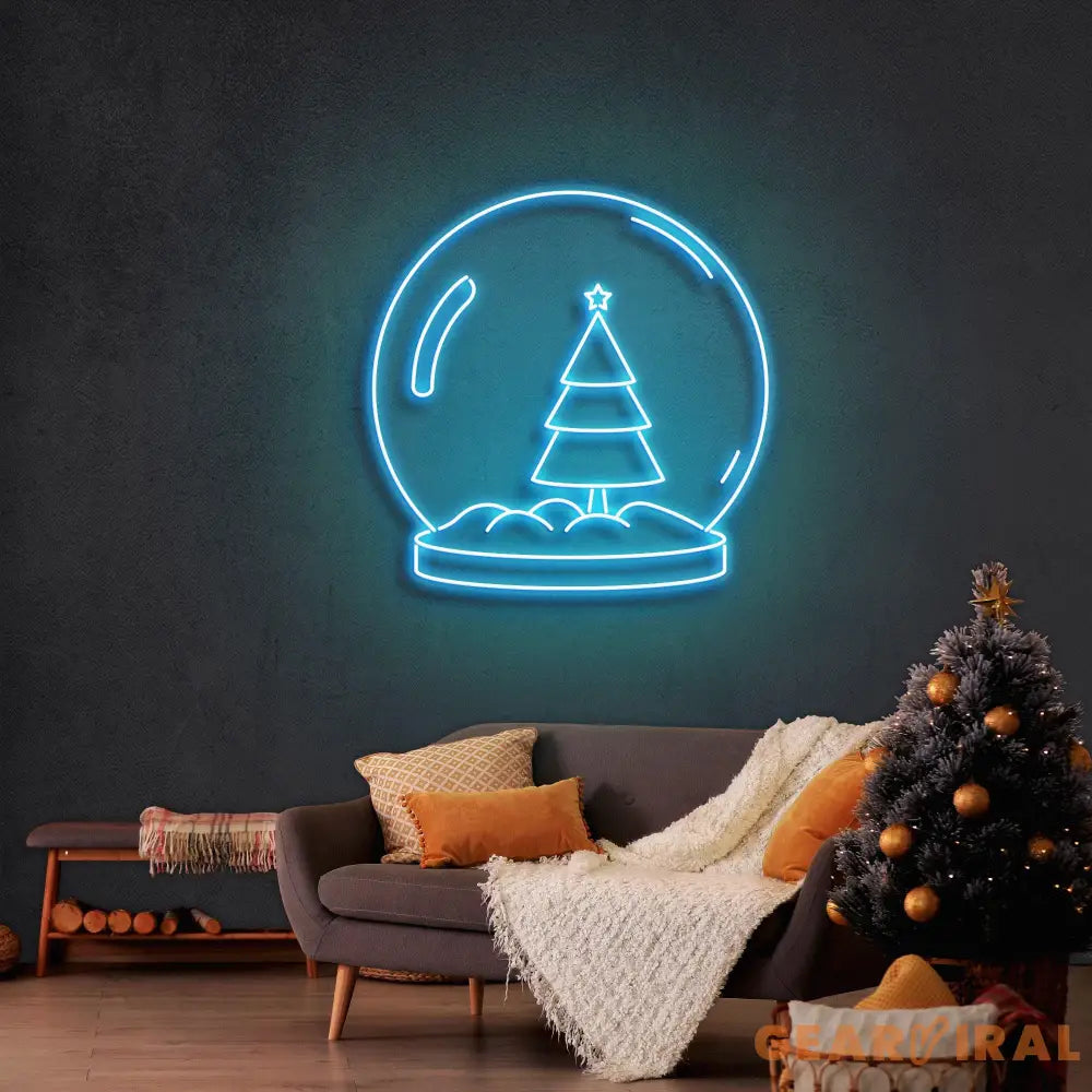 Christmas Snowglobe Neon Sign