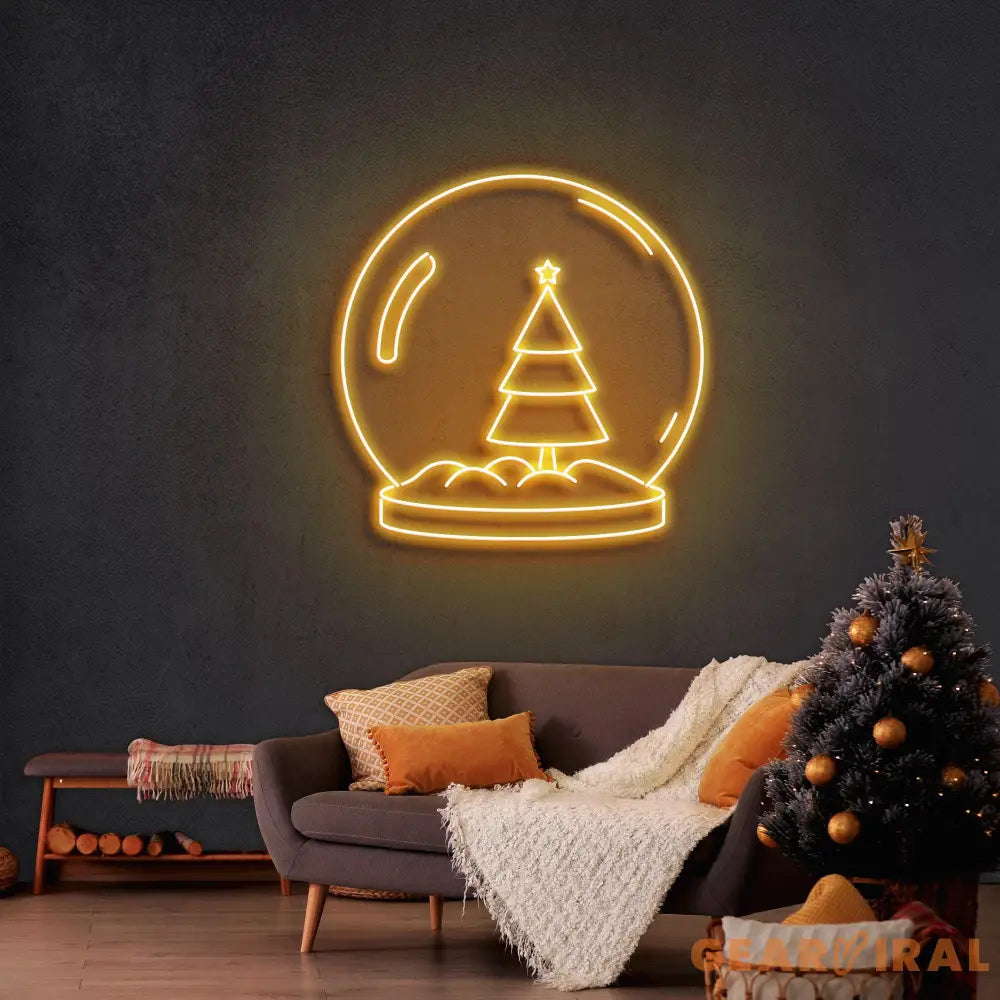 Christmas Snowglobe Neon Sign