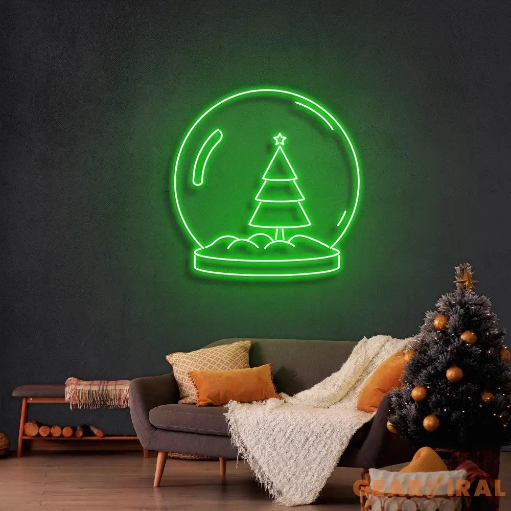Christmas Snowglobe Neon Sign