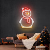 Christmas Snowman Neon Sign