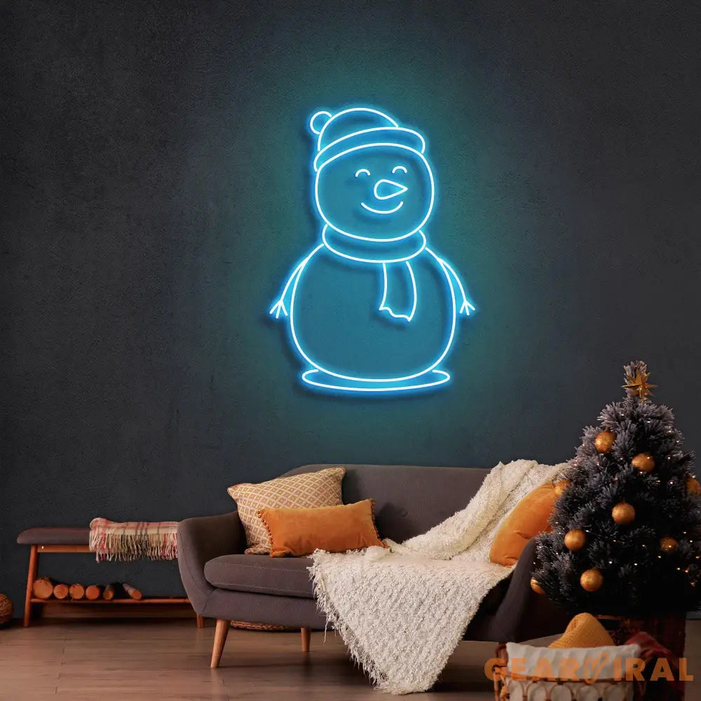 Christmas Snowman Neon Sign