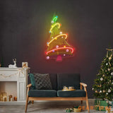 Colorful Christmas Tree LED Neon Acrylic Artwork