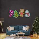 Colorful Toppers Christmas Neon Sign