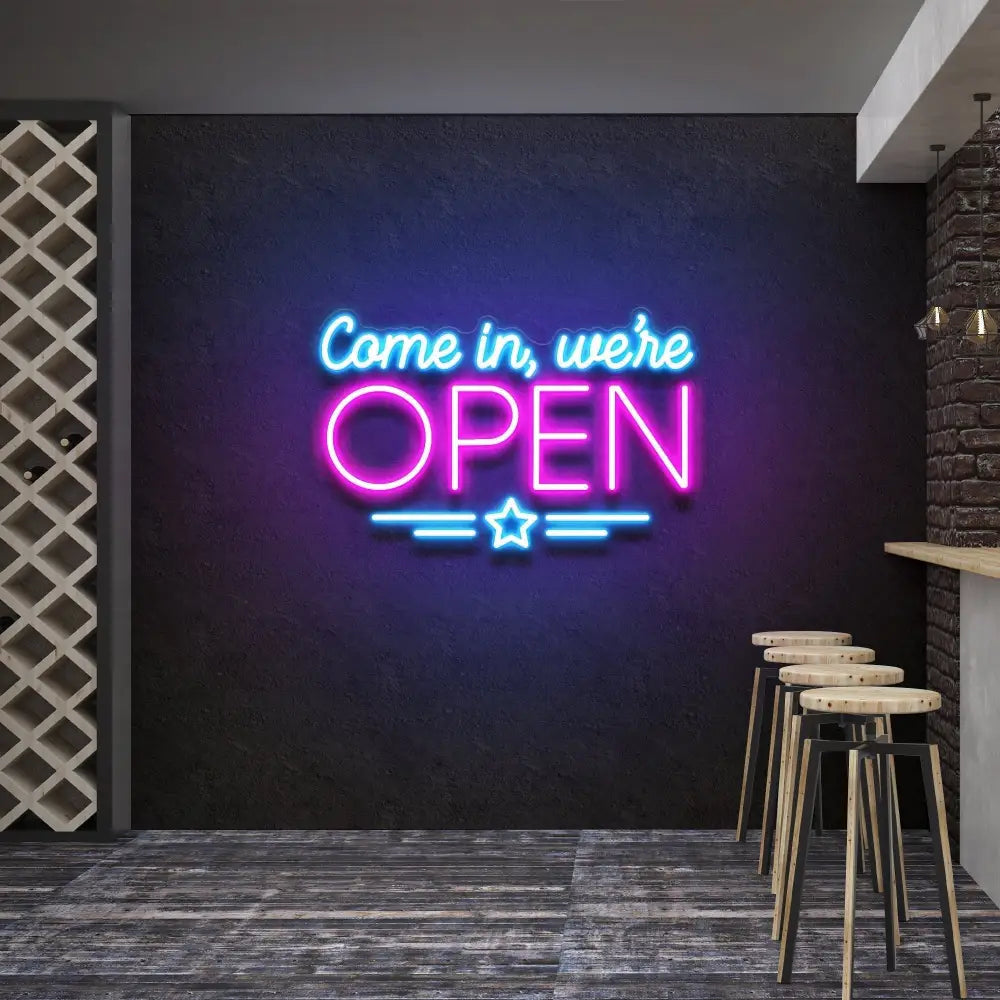 Come In We’re Open Led Neon Sign Light