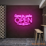 Come In We’re Open Led Neon Sign Light