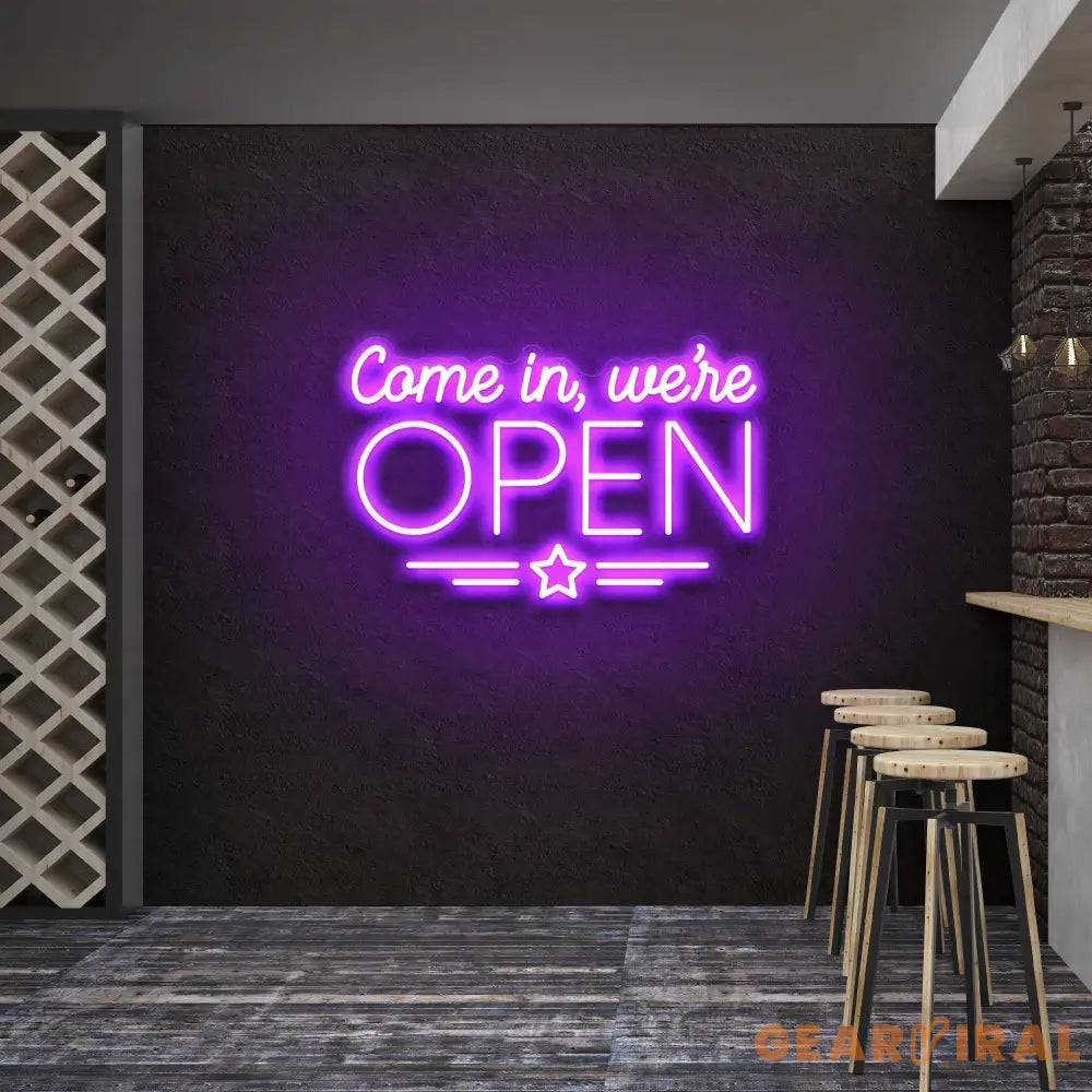 Come In We’re Open Led Neon Sign Light