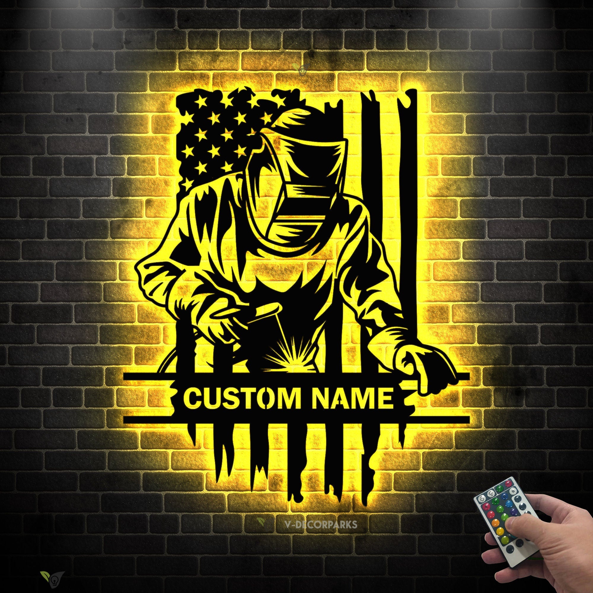 Construction Welder Sign - Sign For Welder LED - Welder Sign - Personalized Welder Sign | GearViral