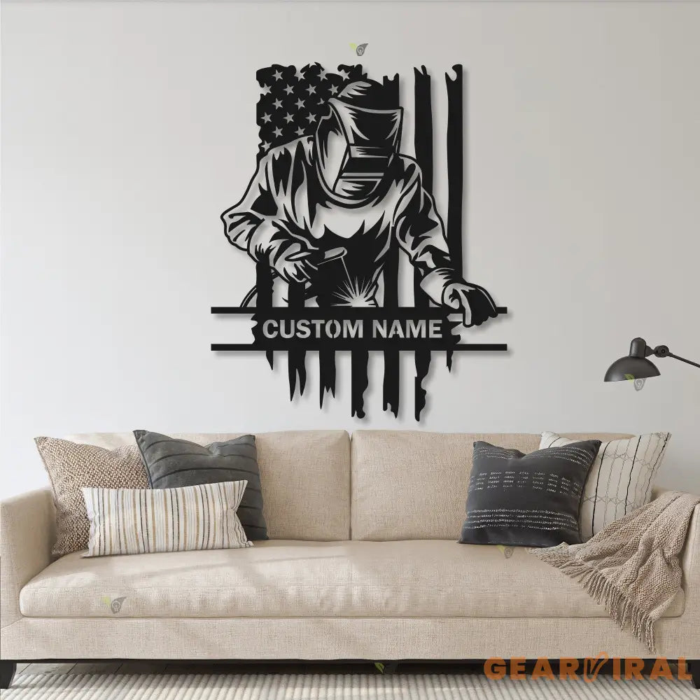 Construction Welder Sign - Sign For Welder LED - Welder Sign - Personalized Welder Sign | GearViral