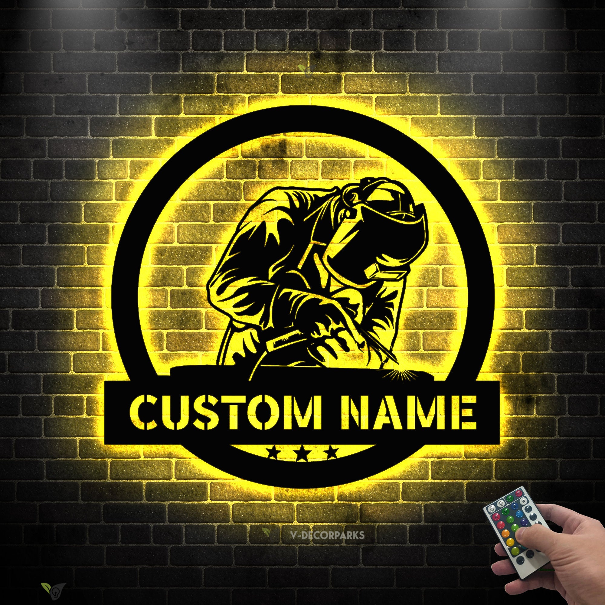Construction Welder Sign LED - Gift For Welder - Welder Sign - Personalize Welder Sign | GearViral