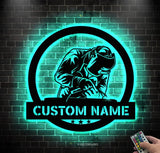 Construction Welder Sign LED - Gift For Welder - Welder Sign - Personalize Welder Sign | GearViral