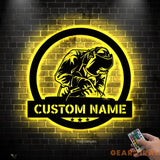 Construction Welder Sign LED - Gift For Welder - Welder Sign - Personalize Welder Sign | GearViral