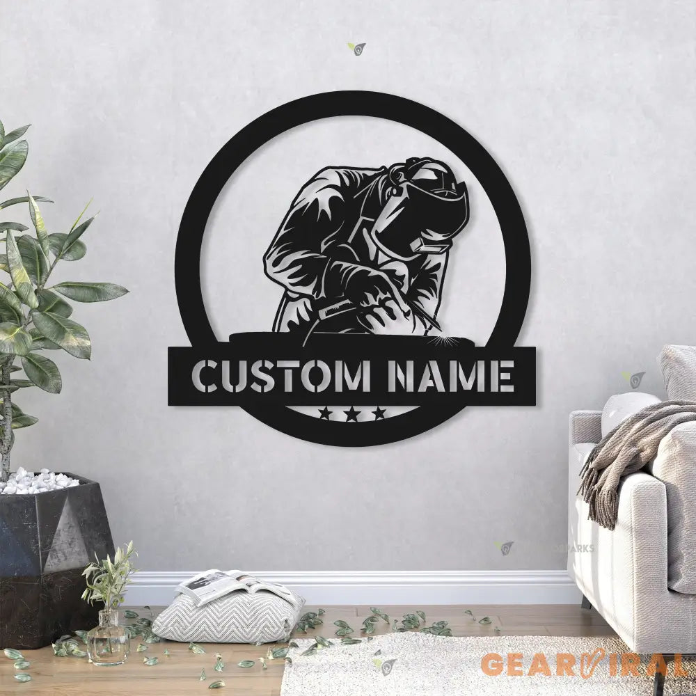 Construction Welder Sign LED - Gift For Welder - Welder Sign - Personalize Welder Sign | GearViral