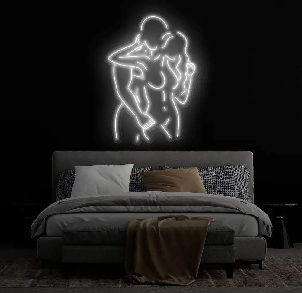 Couple Hug Neon Sign Kissing Couple LED Neon Sensual Couple Neon Sign Couple Make Love Led Sign Bedroom Neon Led Light