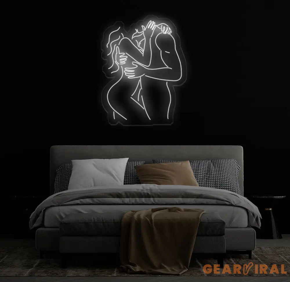 Couple Hug Neon Sign Kissing Couple LED Neon Sensual Couple Neon Sign Couple Make Love Led Sign Bedroom Neon Led Light