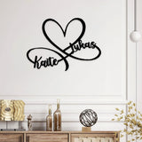 Couple Wedding Metal Sign, Anniversary Family Custom Name Garden Decor, Custom Name Metal Sign, Personalized Metal