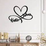 Couple Wedding Metal Sign Anniversary Family Custom Name Garden Decor Custom Name Metal Sign Personalized Metal