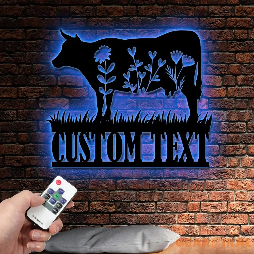 Cow Metal Sign Personalized,Cow Cattle Metal Wall Art,Custom Cow Farm Sign,Cow Ranch Decor,Cows Gift,Cow Farmhouse