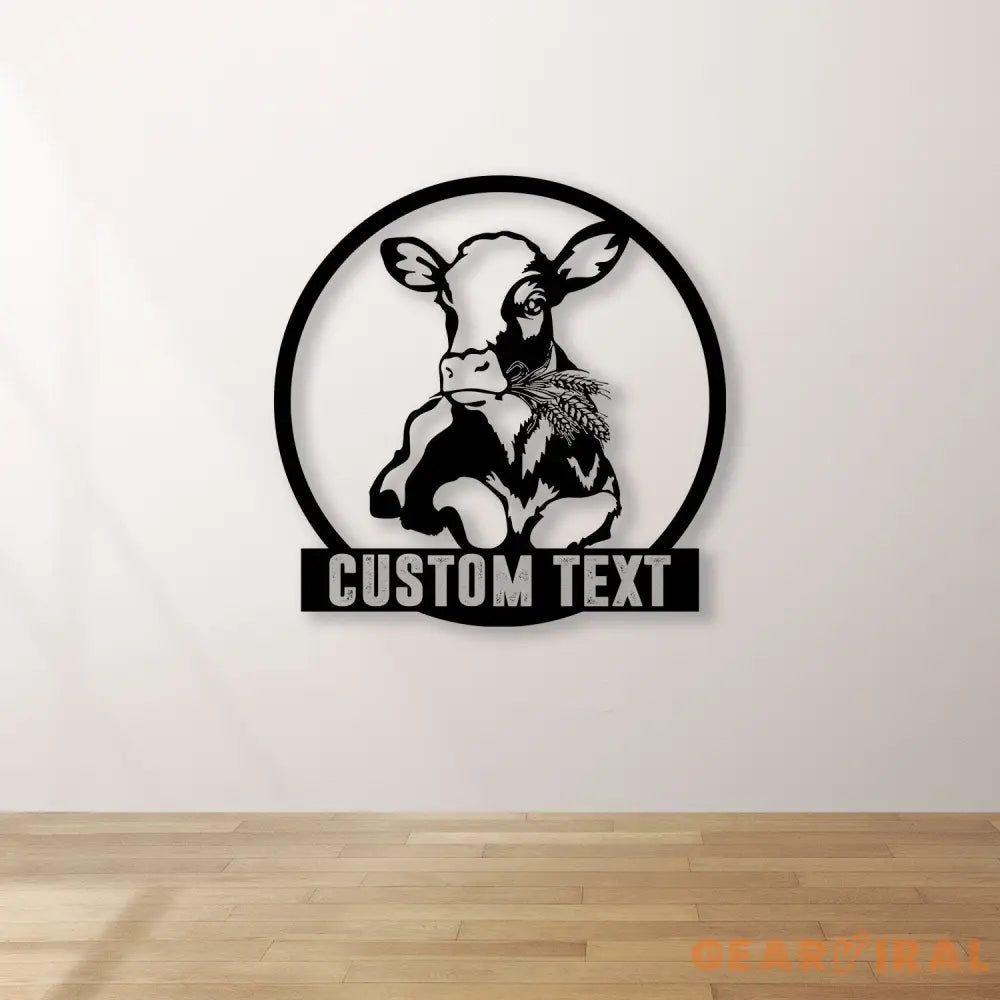 Cow Metal Sign Personalized,Cow Cattle Metal Wall Art,Custom Cow Farm Sign,Cow Ranch Decor,Cows Gift,Cow Farmhouse