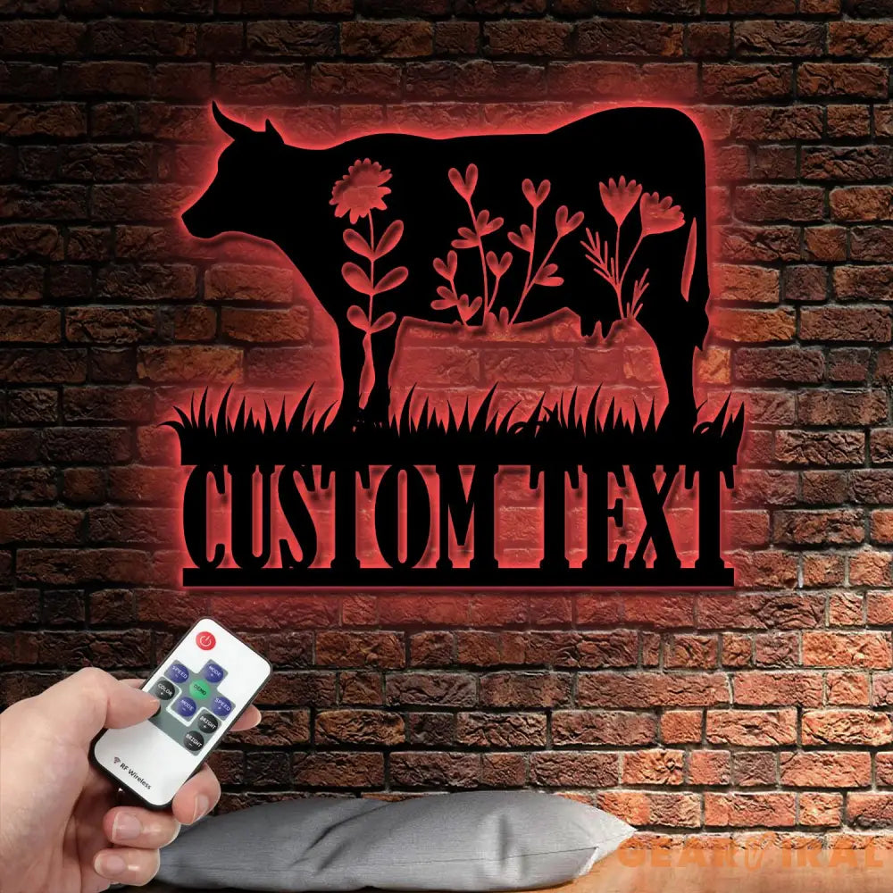 Cow Metal Sign Personalized,Cow Cattle Metal Wall Art,Custom Cow Farm Sign,Cow Ranch Decor,Cows Gift,Cow Farmhouse