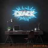 Crack Led Neon Acrylic Artwork