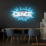 Crack Led Neon Acrylic Artwork