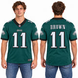 Custom A.J. Brown Philadelphia Eagles Fan Inspired Premium F.U.S.E. Premium Limited Jersey - Green