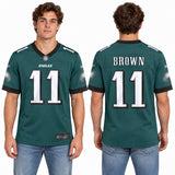 Custom A.J. Brown Philadelphia Eagles Fan Inspired Alternate Game Player Jersey - Kelly Green