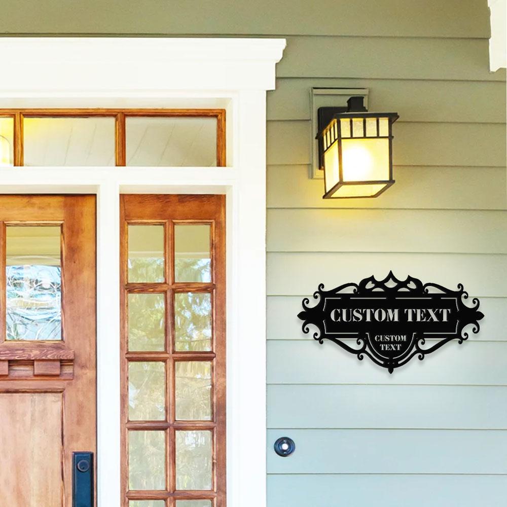 Custom Address, Name Metal Sign, Personalized Family Name Led Sign, Outdoor Door Decor,  Address Wall Art, Perfect Gift for Housewarming