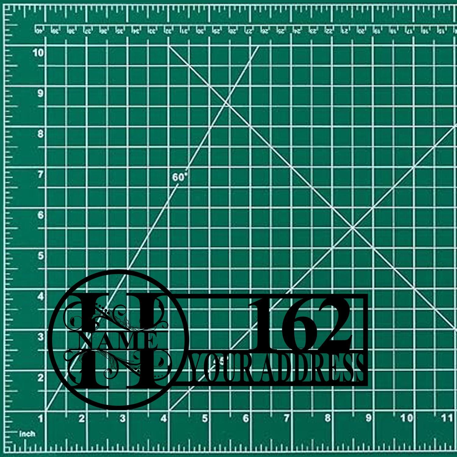 Custom Address Sign - Custom Sign - Outdoor Metal Sign - House Numbers, Modern Address Sign, Free shipping, Metal Decor, Metal Monogram