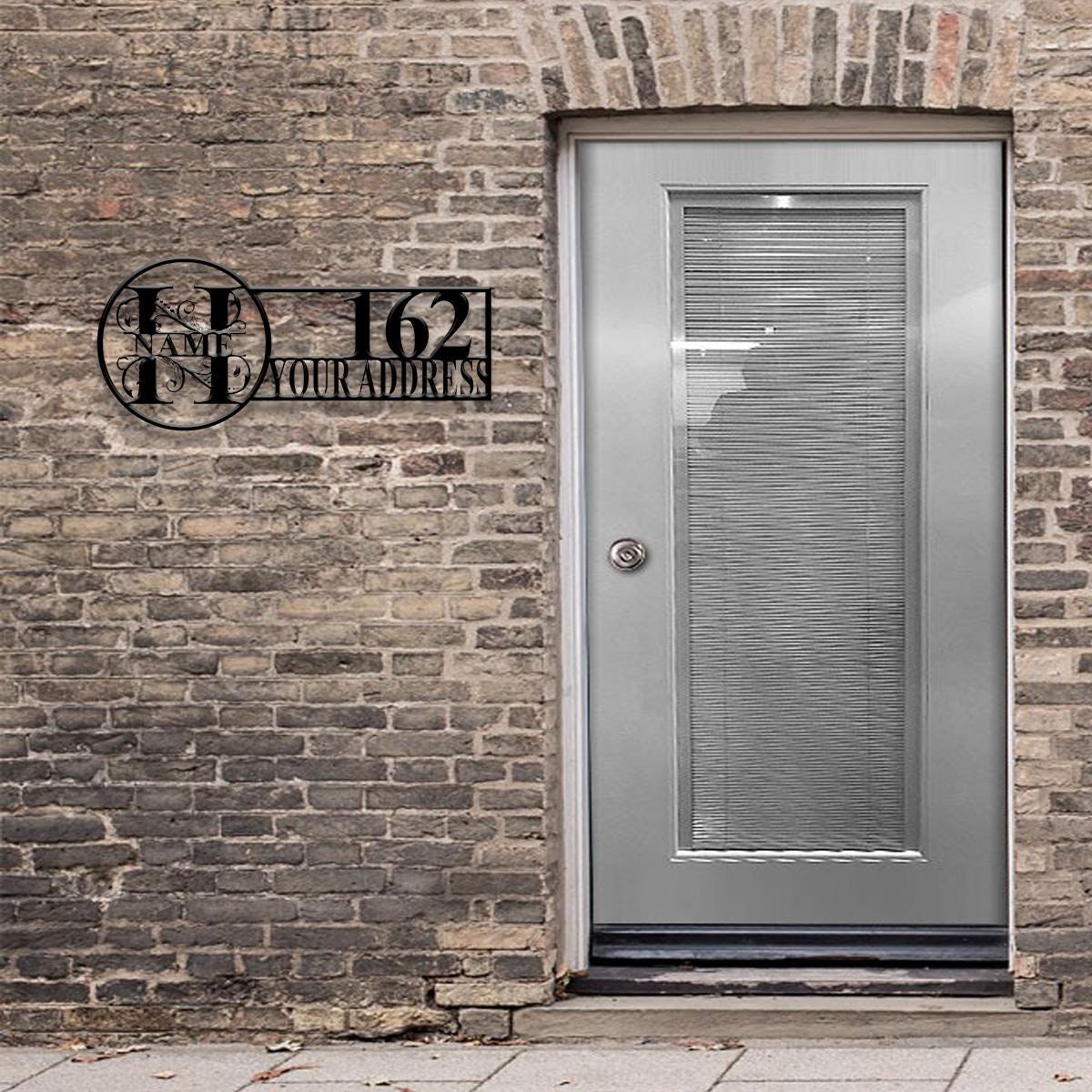 Custom Address Sign - Custom Sign - Outdoor Metal Sign - House Numbers, Modern Address Sign, Free shipping, Metal Decor, Metal Monogram