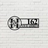 Custom Address Sign - Custom Sign - Outdoor Metal Sign - House Numbers, Modern Address Sign, Free shipping, Metal Decor, Metal Monogram