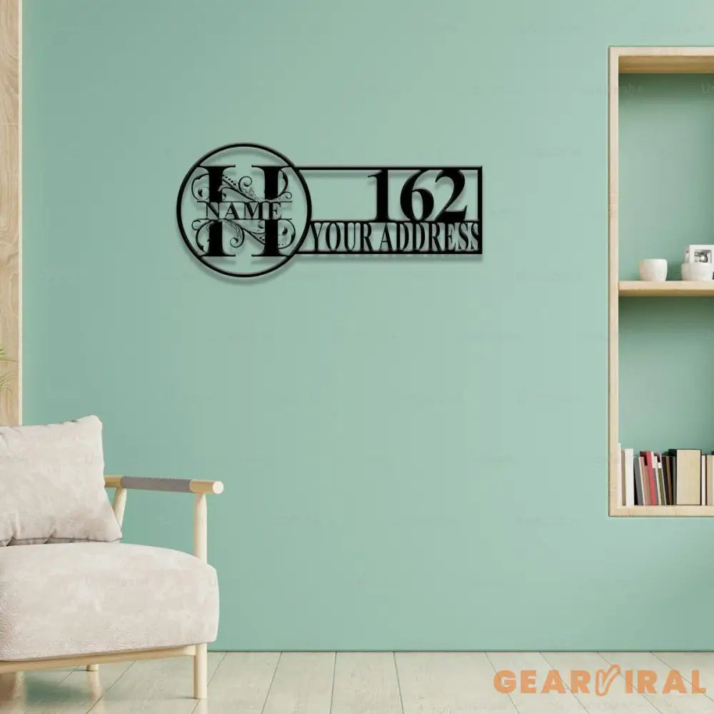 Custom Address Sign - Custom Sign - Outdoor Metal Sign - House Numbers Modern Address Sign Free shipping Metal Decor