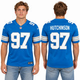 Custom Aidan Hutchinson Detroit Lions Fan Inspired Premium F.U.S.E. Stitched Premium Limited Jersey - White