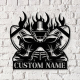 Custom American Football Metal Sign with LED Light, Football Player Name Sign, Boys Room Decor, Sport Room Wall Hanging Vs2 - Gearviral