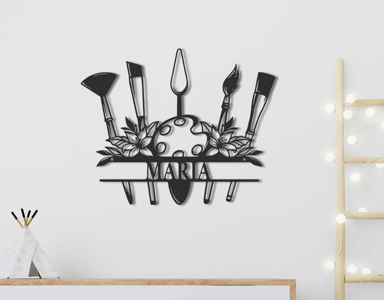 Custom Art Studio Metal Sign - Personalized Painter Name Sign - Artist Sign - Art Supplies Painter Tools Sign | GearViral