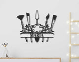 Custom Art Studio Metal Sign - Personalized Painter Name Sign - Artist Sign - Art Supplies Painter Tools Sign | GearViral