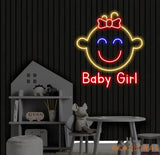 Custom Baby Girl Neon Sign Kid Room Neon Sign Bedroom Decor Kid Room Decor Baby Girl Sign Led Light Baby Shower Gifts