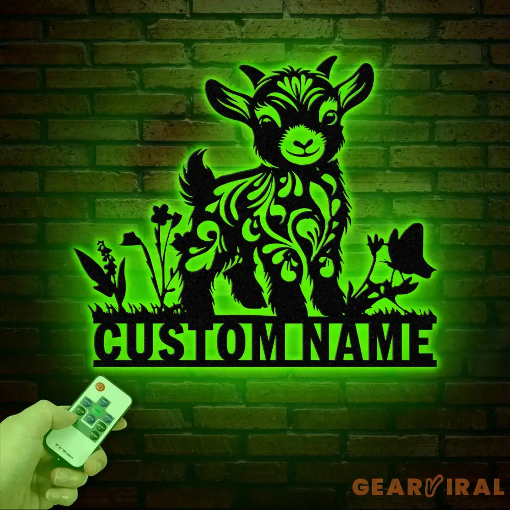 Custom Baby Highland Cow Metal Sign with Led Light Highland Cow Metal Wall Art Personalized Floral Highland Cow Farm