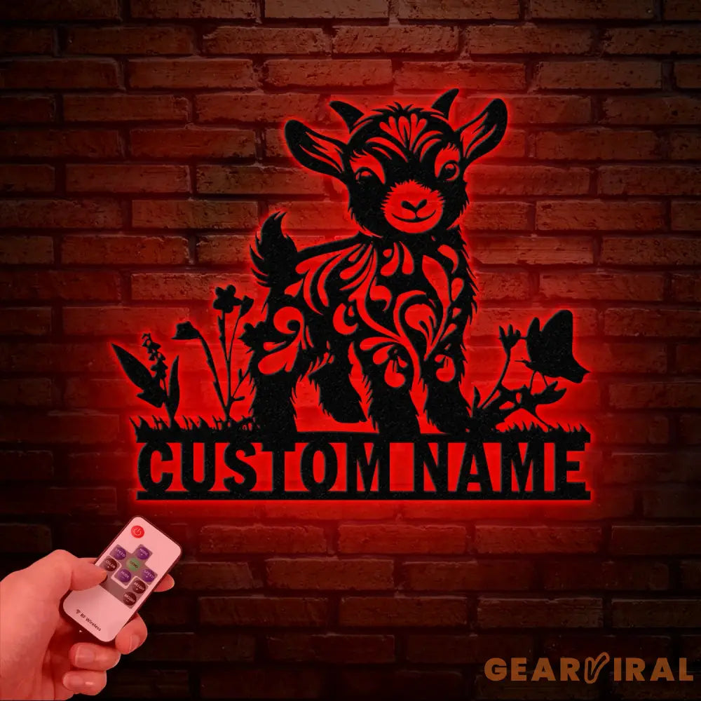 Custom Baby Highland Cow Metal Sign with Led Light Highland Cow Metal Wall Art Personalized Floral Highland Cow Farm