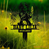 Custom Baby Loss Memorial Stake Personalized Garden Memorial Memorial Plaque Cemetery Stake Remembrance Gift Baby Loss